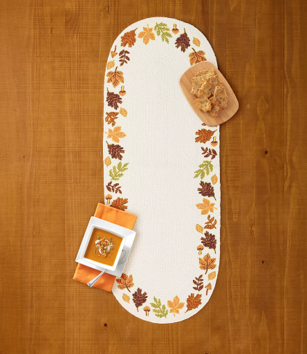 Celebrate Together Fall Printed Braid Table Runner