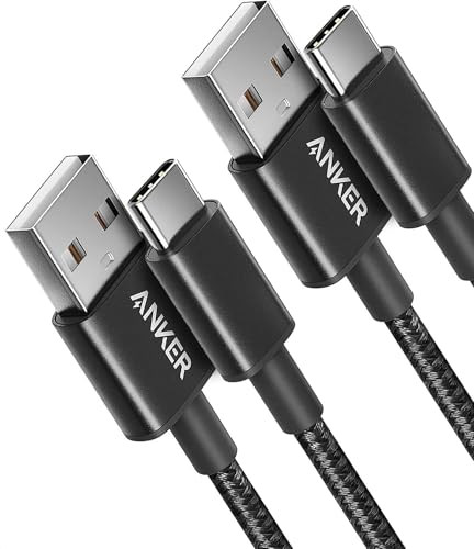 2 Pack of Anker 3' USB A to USB C Cable