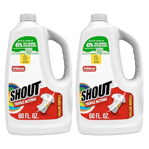 Shout Active Enzyme Laundry Stain Remover Spray Refills 2-Pack 60oz Deal