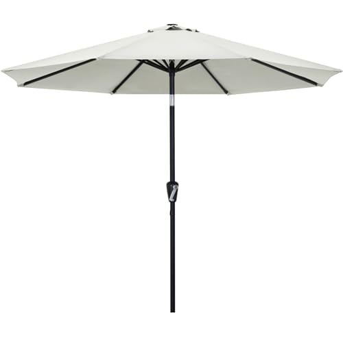 ABCCANOPY Outdoor Windproof Table Umbrella w/ Push Button Tilt & Crank
