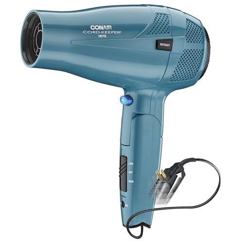 Conair Cord-Keeper Dryer 1875W with Folding Handle and Retractable Cord