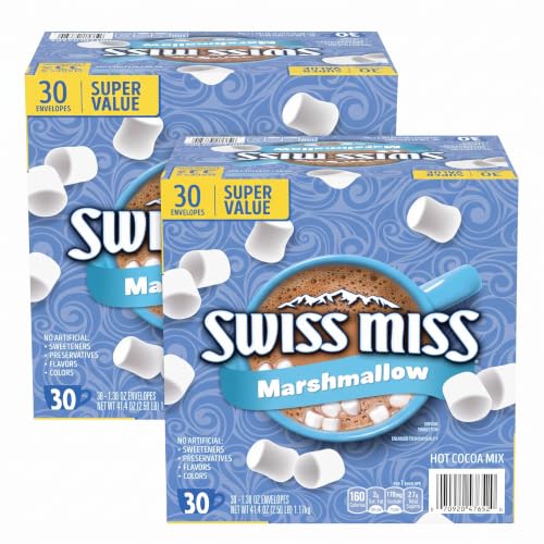 Swiss Miss Chocolate Hot Cocoa Mix With Marshmallows 60-Count