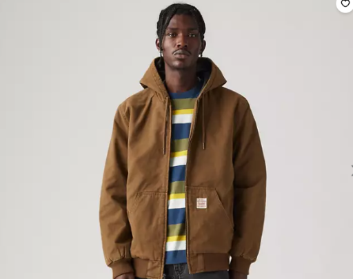 Levi's Men's Potrero Workwear Hoodie Jacket (Worker Brown)