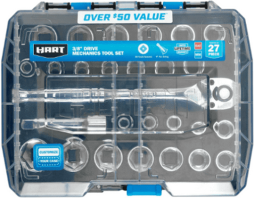 HART 27-Piece 3/8-inch Mechanics Tool Set