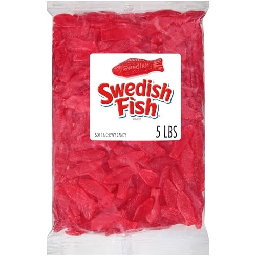 Swedish Fish Soft & Chewy Gummy Candy 5-Pound Bag Deal