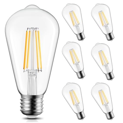 6-Pack 60W Edison Light Bulbs