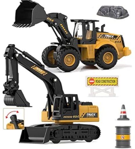 Geyiie Construction Excavator Toy