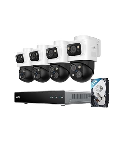 eufy 4K 4-Bullet Cam Triple Lens Wired PoE NVR S4 Max Security Camera System Deal