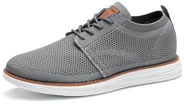 Bruno Marc Men’s KnitFlex Breeze Mesh Lace-Up Shoes Deal