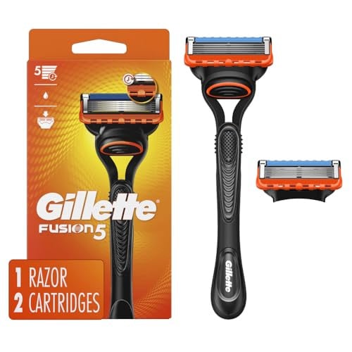 Gillette Fusion5 Men's Razor Handle w/ 2 Blade Refills