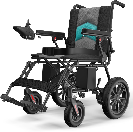 COOLHUT Electric Wheelchair 20+ Miles Long-Range 350LBS