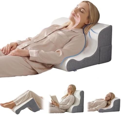 Bed Wedge Pillow for Headboard Orthopedic Memory Foam Deal