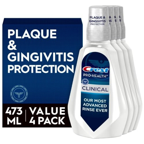 Crest Pro-Health Clinical Mouthwash with CPC (Deep Clean Mint) 4-Pack 16-Oz
