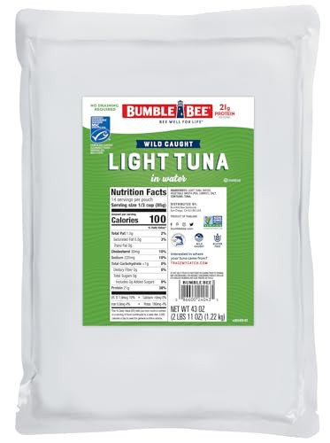Bumble Bee Chunk Light Tuna In Water 43 oz Pouch