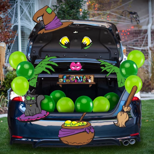 Joyfy Halloween Trunk or Treat Car Decorations Kit (Green Witch) Deal