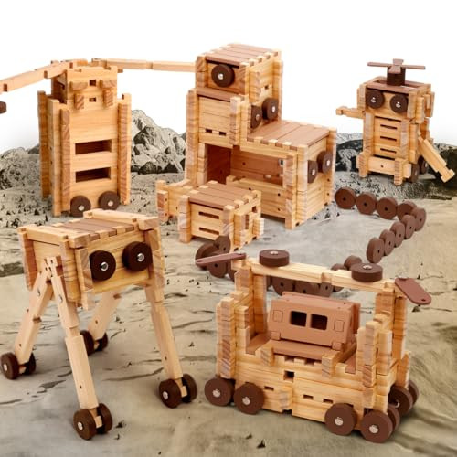  Space Wooden Blocks Set 101 PCS