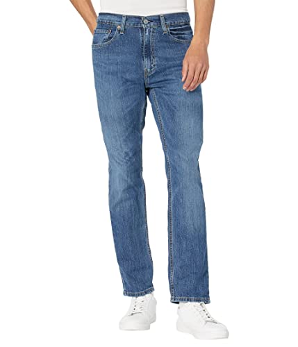 Levi's Men's 505 Regular Fit Jeans Glowing-Medium Indigo Deal