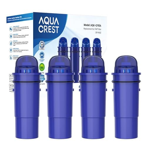 AQUA CREST Replacement Filter for PUR Pitchers 4-Pack Deal
