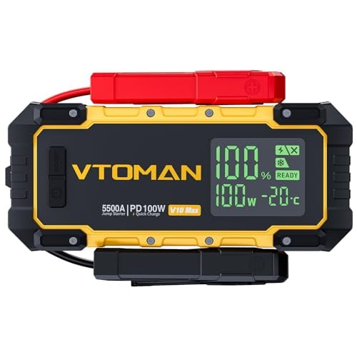 VTOMAN V10 Max 5500A Portable Jump Starter with 100W USB-C Fast Charger Deal