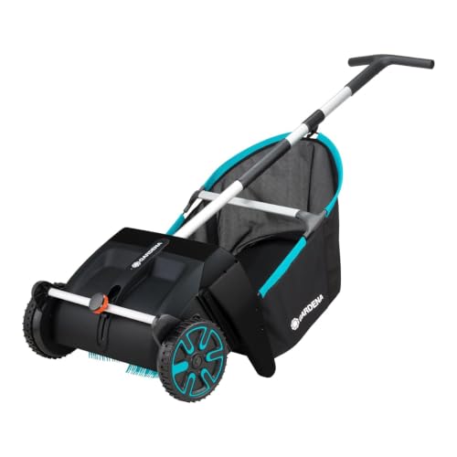 GARDENA 21" Lawn & Leaf Collector Cleanup Tool with 3.2 Cu. Ft. Catcher Bag