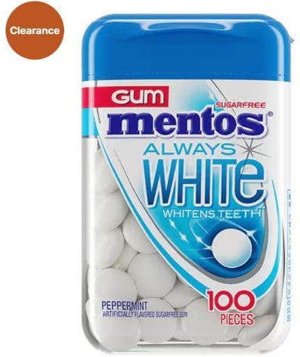 Mentos Gum Sugar-Free Chewing Gum 100 Pieces, 2-Pack Deal