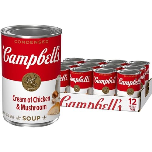 12-Pack 10.5-Ounce Campbell's Condensed Cream of Chicken & Mushroom Soup