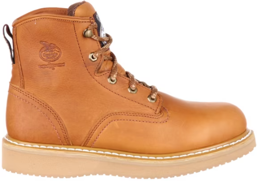 Georgia Boot Wedge Steel Toe Work Boot - Barracuda Gold (Regular & Wide Widths) Deal