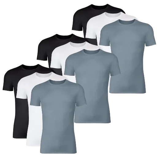Hanes Originals SuperSoft Men's Crewneck T-Shirts 9-Pack Deal