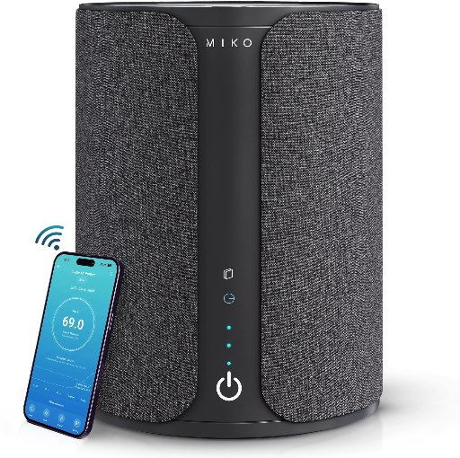 Miko Ibuki 2.0 Air Purifier with H13 HEPA Filter, App Control, 1500 Sq Ft