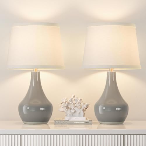 Seealle Modern Ceramic Table Lamps 2-Pack Deal