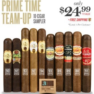 Prime Time Team-Up 10-Cigar Sampler Deal