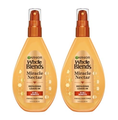 Garnier Whole Blends Sulfate Free Remedy Miracle Nectar 10-in-1 Repairing Leave-In Conditioner 2-Pack 5-Oz Deal