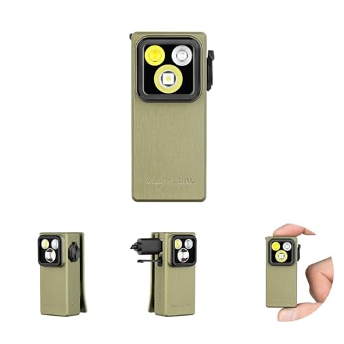 OLIGHT Oclip Ultra Rechargeable EDC Flashlight UV Light Olive Green Deal