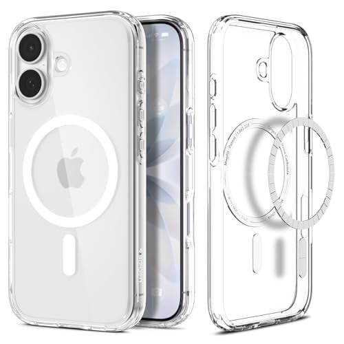 Spigen Ultra Hybrid MagFit Phone Case for iPhone 17/Pro/Pro/Max or Air (Clear)