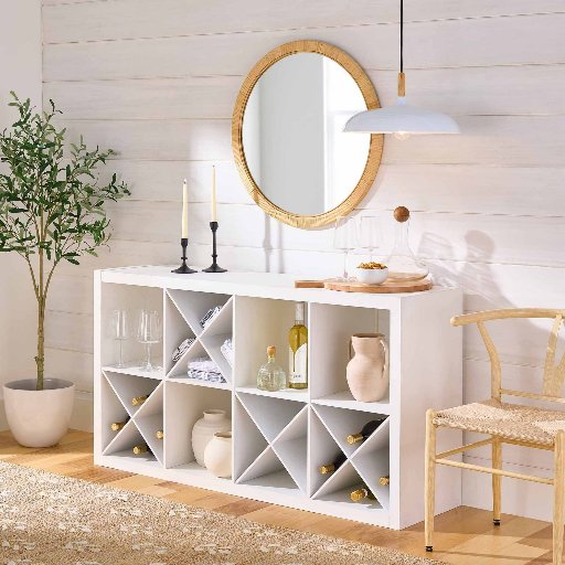 Better Homes & Gardens 8 Cube Organizer w/ 4 Shelf Inserts