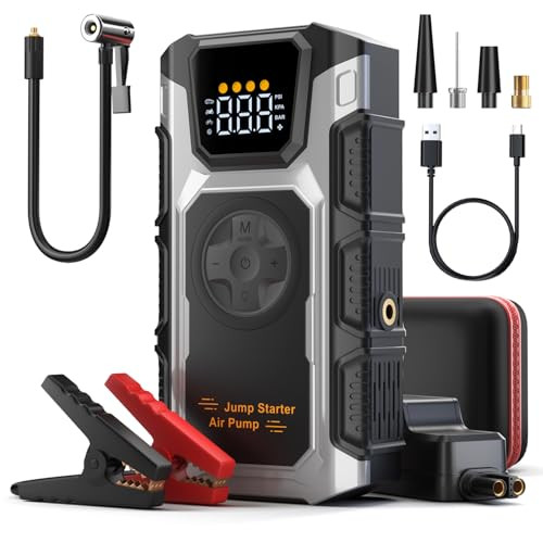Oreetga 5500A Portable Battery Jump Starter & 150PSI Air Compressor