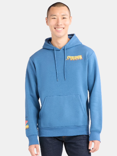 Marvel Spider-Man Men's Graphic Print Hoodie with Long Sleeves S-XL Deal