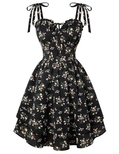 Scarlet Darkness Floral Mini Dress Deal