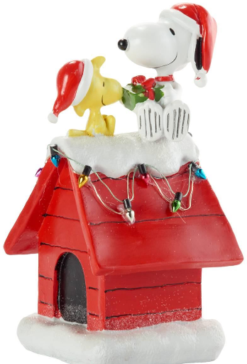 Snoopy and Woodstock LED Holiday Dog House Deal