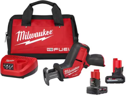 Milwaukee M12 FUEL 12-Volt Lithium-Ion Brushless Cordless HACKZALL Reciprocating Saw Kit with XC High Output 5.0 Ah Battery