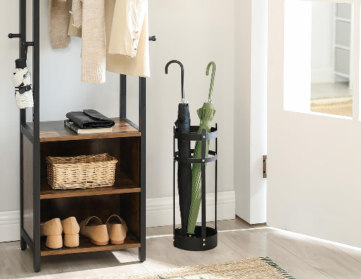 SONGMICS Steel Round Umbrella Holder Rack 6.9 x 6.9 x 19.3 Inches Deal