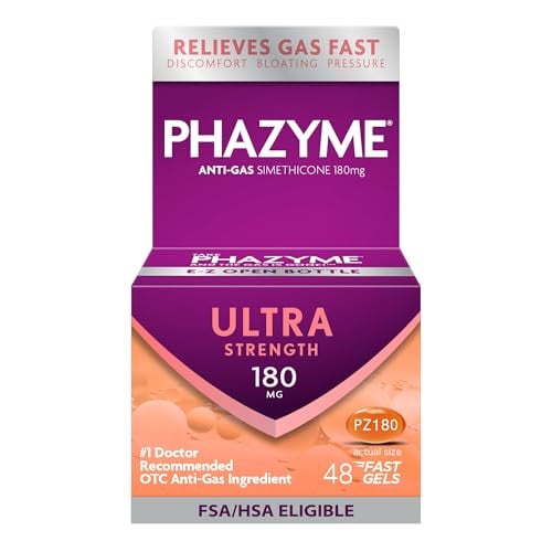 Phazyme Gas Relief Ultra Strength Fast Gels 48 Count Deal
