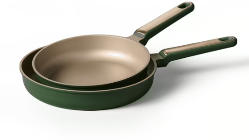 Carote Nonstick Frying Pan Set 9.5 and 11 inch green skillets induction compatible on Walmart websit