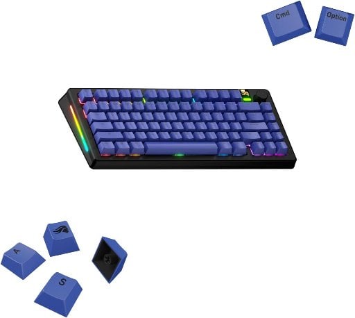 Glorious Gaming GPBT Basics PBT Keycaps Mana Blue Deal