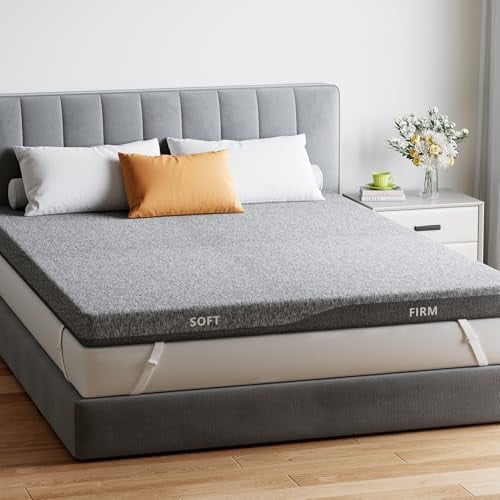 PERLECARE 3 Inch Dual Firmness Mattress Topper Queen Size Deal