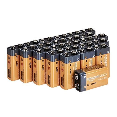 8-Pack 24-Count Amazon Basics 9 Volt Performance All-Purpose Alkaline Batteries (192 Total) Deal