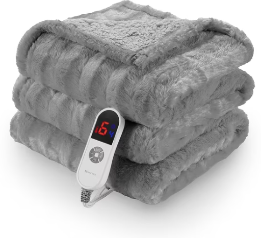 MARNUR Electric Throw Blanket 50" x 72" Faux Fur Deal