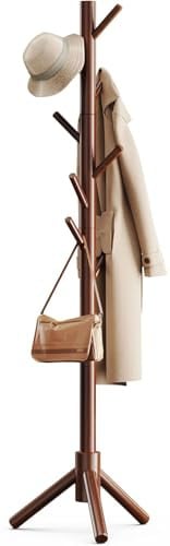 Pipishell Solid Wooden Coat Rack Freestanding Deal