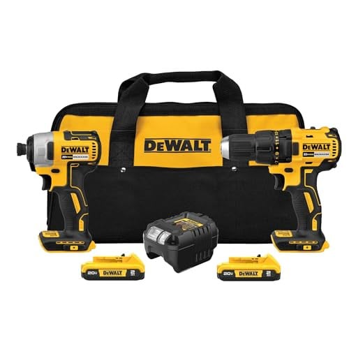 DEWALT 20V MAX Cordless Drill & Impact Driver Brushless 2-Tool Combo