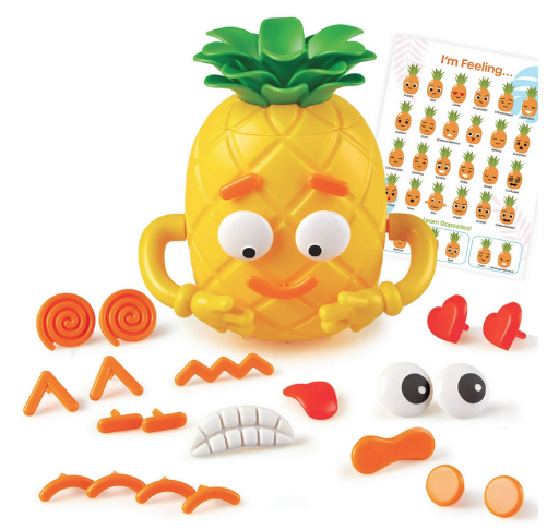 Learning Resources Big Feelings Pineapple Social Emotional Toy, 30 Pieces